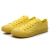 Bottes hommes Chaussures en toile Mango Jaune des baskets de mode jaune vif