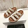 C Slippels Slide vrouwen zomer 2024 Dikke enige voet slippers voor beide zachte anti slip strandvakantie open teen sandalen eh9t