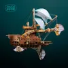 DIY 3D -Holzpuzzle Fantastische Raumschiff -Versammlung Model Kits Spielzeug für Kinder Mädchen Mädchen Geburtstagsgeschenk 240401