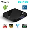 Box TX3 MAX LED MINI TV Box Android 2 Go DDR3 16 Go Rom Amlogic S905W Quad Core WiFi Bluetooth Smart TV Box 4K HD Media Player