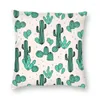 Oreiller plantes vertes tropicales cactus décoration de couverture cactus plantes de plantes pour canapé imprime double face