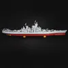 Buildmoc Military World War II USS Lowa BB-61 Battleships Building Blocks Warship Ship Boat Bricks Toys Children Birthday Presents