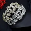 Клипы для волос A371 Роскошная свадебная повязка на голове ручной розы