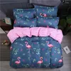 Bedding Sets Simple Four-piece Set Can Not Afford The Ball Does Shrink Quilt Cover Bed Linen Three-piece