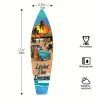 Tiki Bar Surfboard Holzschild Strandmotivdekoration Dekorative Wandschild Wohnzimmer Dekor Raum Dekor Wandkunst Home Party Sommerdekoration