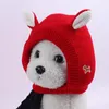 犬のアパレル冬の温かい帽子ウィンドプルーフ静かなキャップヘッドウェアイヤーマフミディアムラージドッグのためのペットアクセサリーゴールデンレトリバーラブラドール