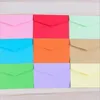 100st/Lot Creative Candy Kraft Paper Färgglada tomma kuvert gratulationskort Mini kuvert Presenthuvert 14 Selektioner Chrismas