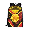 Bolsas escolares retro círculo de pintura de ponto mochila infantil garotas garotas mal