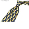 Neck Ties 7-day replacement coffee yellow mulberry silk printed silk width 9CM mens tieQ