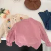 Autumn Girls Girls Flowers ricamare Cardigan Coat Kids Abbigliamento Spring Girl Stampa Tw