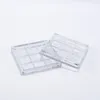 Storage Bottles Empty 9 Color Clear Eyeshadow Palette Private Label Cosmetic Packaging Makeup Case 12pcs