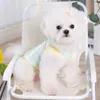 Dog Apparel Contraste Padrão de Pets de Pet Spring Summer roupas pequenas itens de gato de pelúcia de Bichons Teddy
