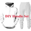 Funny DIY Custom Clothing Fashion 3D Print Tracksuit Men Women HoodieZipper HoodiePantsSet Personality Couple Sportswear Suit 240329