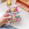 2024 50pcs Set Girls Cartoon Fleur colorée mini griffes de cheveux enfants Sweet Hairpins Childre