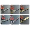 Metal Keyring, Leather Case, Pendant, High-end Keychain, Horseshoe Buckle Keychain for Car Use