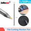 1/50Pcs Alloy Scribe Pen Carbide Scriber Pen Metal Wood Glass Tile Cutting Marker Pen Metalworking Woodworking Hand Tools