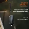 1200mAh New Energy Keychain Solar Power Bank pour téléphone portable TWS Earphone Emergency Charger Banks Power Banks Portable Powerbank