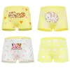 10 pièces pour enfants chèques de coton coton caricature enfant sous-vêtements pour filles boxer culotte 210 ans 240409