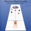 Tabletop Curling Game Indoor Tabletop Curling Mini Shuffleboard Table Game Multifunctionele mini -tafelspellen Familie Sport