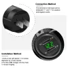 3.1A 12-24V Auto Motorcykel Cigarettändare Dual USB Ports Car Charger Socket + LED Digital Voltmeter Meter Display Monitor