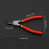 Внутренние пжекл. Pliers 4PCS/SET Tool Ring Clips Multifunctional Hand Penaing для внешних 7 -дюймовых Pliers Circlip Portable