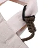 Paracord 브레이드 짠 짠 keychain 끈 삼각형 버클 비상 생존 가방 키 링 손목 줄무늬 줄기 키 홀더