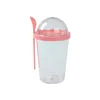 Mugs No Cross Flavor Modern Style Salad Cup Be Easy To Carry About Fresh Colors Plastic Fork Sauce Dry Wet Separation Oat