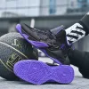 Stövlar Nya 2022 Black Purple Original Basketball Shoes Men Outdoor Trending Basketball Sneakers High Quality Sports Men Training Shoes