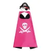 Çocuk Korsan Pelerin Kostüm Pirate Cape Costumetoy Set Erkek Kız Cadılar Bayramı Cosplay Mask Partisi Hediyeler