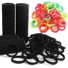 Acessórios elásticos de cabelo elásticos de 100pcs para mulheres crianças pretas vermelhas azuis de borracha rabo de cavalo goma para cabelos laços scrunchies Bandas de cabelo