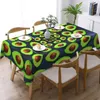 Tischtuch Avocado Spirale Tischdecke Grün Fruchtabdruck Rechteckige Abdeckung Tischdecken lustig für Events Weihnachtsfeier