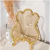 Dekorativa plattor Retro örhänge Holder Display French Style Tablett Stand Organizer Rustic Butterfly Pearl