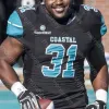 Custom Coastal Carolina Chanticleers voetbaljersey NCAA College Kameron Brown Shermari Jones Reese White Jackson Henderson Hazel Simpson