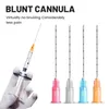Fabriksförsörjning Disponibla Medical Supplies Blunt Tip Cannul Needle For Anti-Aging 14G 18G 21G 22G 23G 25G 27G 30G Blunt Canuula