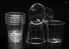 Kubki jednorazowe Słomki 50 paczek przezroczyste twarde plastikowe okulary S Kupa galaretka kubek herbaciany