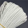 3yards/Lot 5mm Braided Flat Leather Rope PU Leather Cord Rope For String Strap Necklace Rope For Jewelry Making