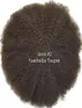 Afro Hair Full Lace Toupee 4mm 6mm 8mm 10mm Indian Virgin Remy Human Hair Replacement Afro Kinky Curl Mens Wig 7983960