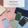 1st Candy Color Calculator 8-siffrig handhållen studentkalkylator Lätt att använda minimalistisk digital för kontorets färgglada