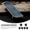 2 conjuntos da linha completa de suporte Vértices Ossos Longboard Buchings Peças de skate Skateing Truck Substituição PU Supplies Trucks