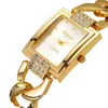 Montres-bracelets Bracelet pour femmes Bracelet Gold Watch Femmes Rhinestone Ladies Clock Regios Feminino