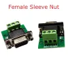 RS232 RS422 RS485 Nitade socketmuttrar DB9 DR9 DE9 Kvinnlig manadapter till 3Pin Signal Terminal Breakout Board