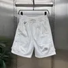 Shorts masculinos hksh primavera maré de pitdwork solto bolsos coreanos esportes calças de joelho de basquete cool Capris HK0822
