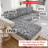Stolskydd tryckt soffa kudde omslag för vardagsrum spandex elastiska möbler skydd l form hörn fåtölj slipcover