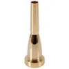 MUSE 3C /5C /7C Size Bullet Shape Mega Rich Tone Trumpet Munnstycke Guld och silver- För kulform Munnstycke