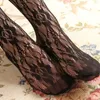 Women Socks Sexy Lace Tights Black Hollow Out Rose Flower Mesh Woman Pantyhose Stockings Net Collant Silk Stocking