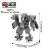 MOC1103 Rhino Mecha Brick Science-Fiction Movie Animal Roboter kompatible Figurenblockspielzeug für Kinder Geburtstagsgeschenk Freunde DIY