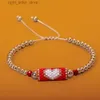 Bracelet de neige en forme de coeur en bracele