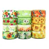 10 Yards 1" 25MM Flowers Printed Grosgrain Ribbons For Hair Bows DIY Handmade Materials Y2020122402