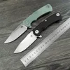 Rick Hinderer XM-18 3.5" Flipper Folding Knife D2 Blade G10 Handle with Clip Outdoor Camping Hunting Hiking Survival Everyday Carry EDC Knives for Gift