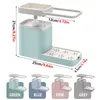 Dispensatore di sapone liquido Assolpite da cucina Porta spugna Bagno 3 in 1 Pressa Pressa Box Combinazione di pulizia multifunzionale